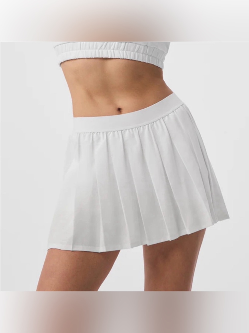 Alo Yoga, Aces Pleated Tennis Skirt Skort White | Women's S